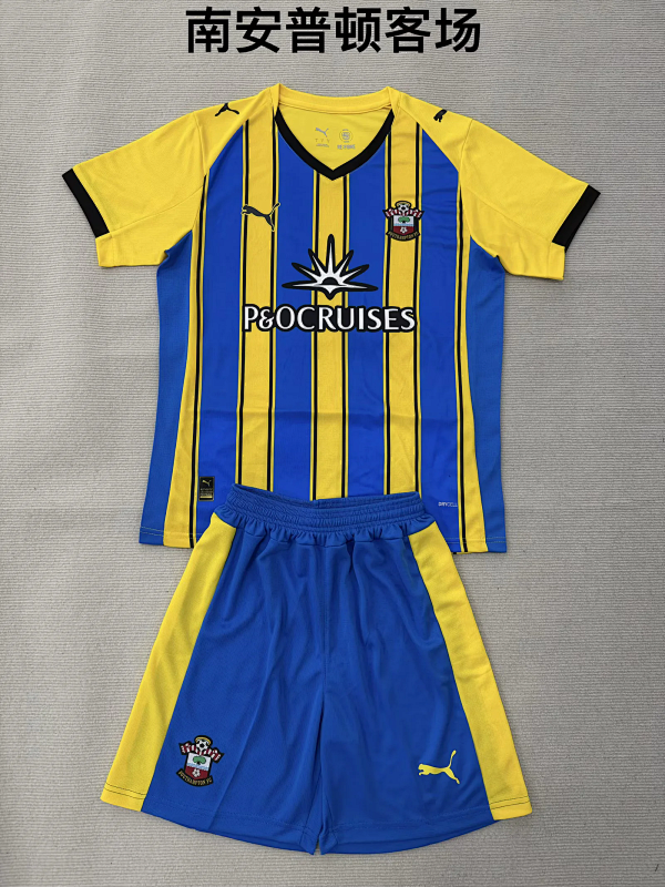 Niño_kids kit 25-26 Southampton away soccer jersey size 16-28